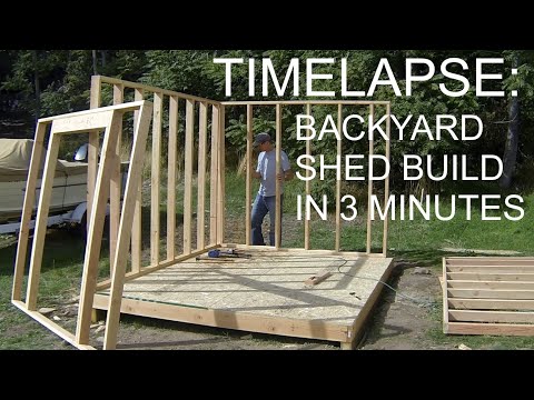 complete backyard shed build in 3 minutes icreatables shed plans