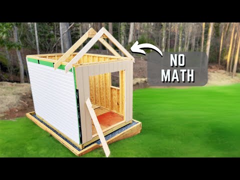 easy diy shed rafters no math needed