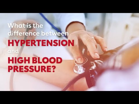 high blood pressure vs hypertension whats the difference