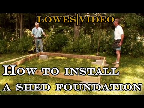 how to build a shed install the foundation step by step guide