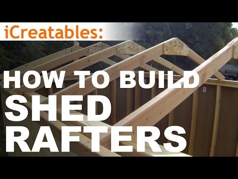 how to build a shed part 4 building roof rafters