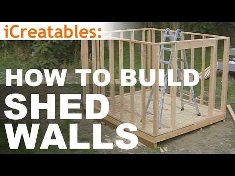 how to build a shed part 5 wall framing