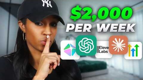 i found 5 unsaturated ways to make money online with ai im doing 4