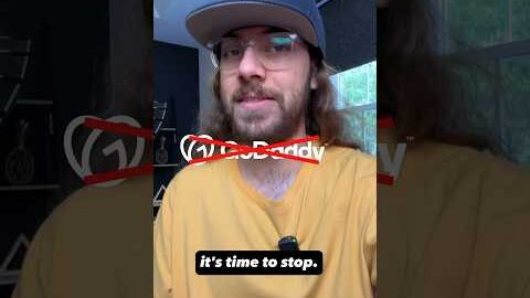 stop using godaddy domains domain domainnames godaddy webhosting websitebuilder