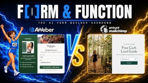 aweber ai signup form builder vs mailchimp a runners signup form in 60 seconds