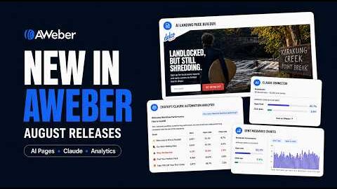 aweber new product releases for august 2026