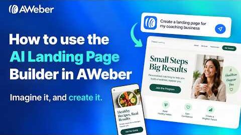 build a high converting landing page with ai in minutes aweber