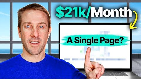 how this 1 page website makes 21000 month