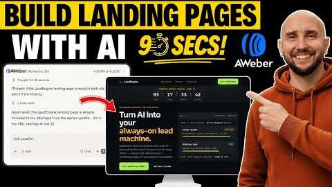 how to create a landing page with ai that actually sells aweber