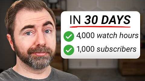 how to monetize your channel in 30 days