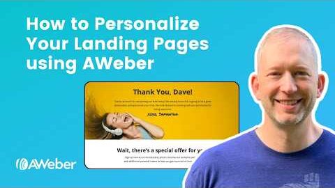 how to personalize your landing pages using aweber