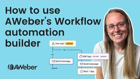 how to use awebers workflow automation builder