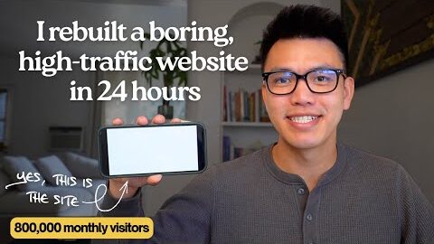 this boring website gets 800000 monthly visits so i rebuilt it in 24 hours