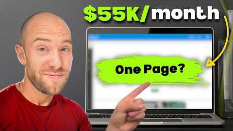 this one page website makes 55000 month